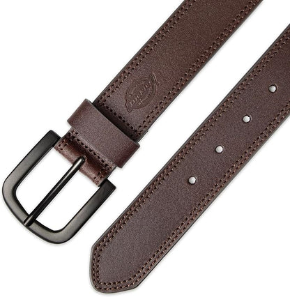 Dickies mens Genuine Leather Belt – Durable Casual Style, Regular & Big and Tall Sizes