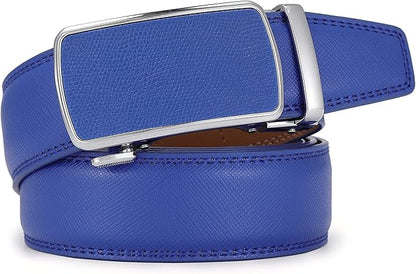 Lingli Men's Belt,Ratchet Dress Belt with Automatic Buckle Brown/Black-Trim to Fit-35mm wide