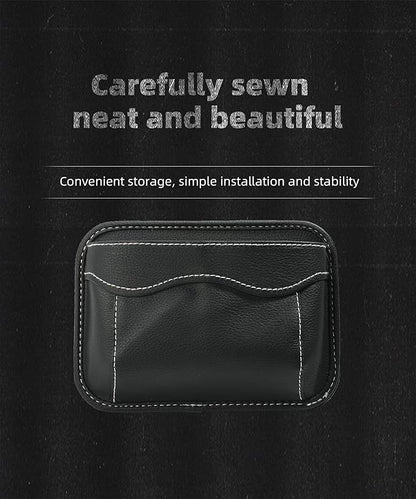 SUJADE YAKEFLY Car Seat Side Pocket Organizer, PU Leather Cell Phone & Sunglasses Holder, Gap Filler, Mini Storage Bag