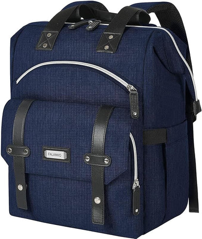 FALANKO Laptop Backpack 17.3 Inch Stylish Computer Backpack Doctor Teacher Work Bookbag Water Repellent College Shoulder Bag with RFID Anti-theft,Nurse Purse Travel Business Bag for Women
