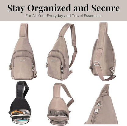 Baggallini womens Securtex Anti-theft Daytripper Sling
