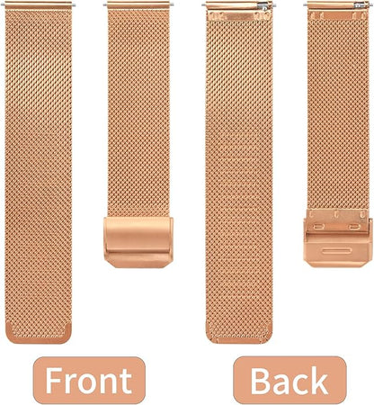 TStrap Mesh Watch Band Metal - Black Quick Release Watch Bands for Men Women - Stainless Steel Smart Watches Strap Bracelet Replacement - 10mm 12mm 14mm 16mm 18mm 20mm 22mm