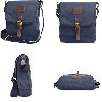Canvas Messenger Bag Small Crossbody Bag Casual Travel Working Tools Bag Shoulder Bag Hold Phone Handset Anti Theft | Small, Casual, Travel, Working Tools Bag, Hold Phone, Handset
