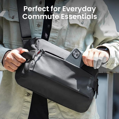 tomtoc Compact EDC Sling Bag 3L-10L, Minimalist Crossbody Bag Chest Shoulder Pack for Men Women, X-pac/Recycled Polyester