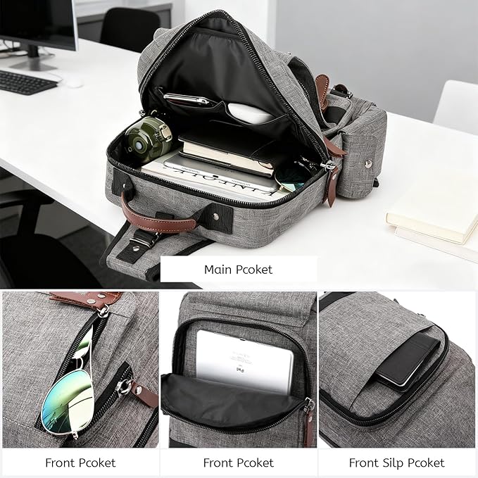 mygreen Canvas Cross Body Messenger Bag Shoulder Sling Backpack Travel Rucksack