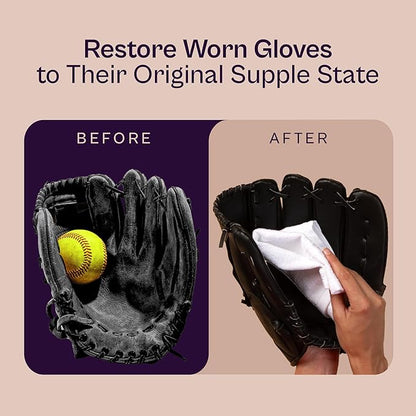 SARNA BASEBALL Glove Oil for Softball & Baseball Gloves, 8 Oz – Lanolin-Based Formula, Helps Soften Leather & Prevents Cracking – Game-Ready Glove Oil to Break in Gloves