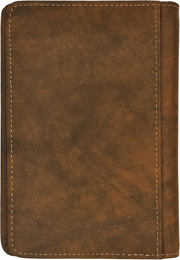 Antique Saddle Genuine Leather RFID Passport Cover