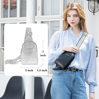 INICAT Small Sling Bag for Women Everyday & Travel Crossbody Bags Lightweight Cross Body Purses Vegan Leather