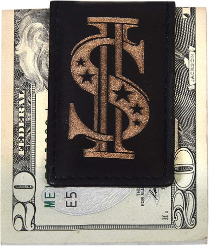 LB LEATHERBOSS Men's New Leather Strong Magnetic Money Clip
