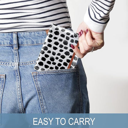 Passport Holder for Travel Essentials, Passport Wallet Cover Case for Travel Must Haves Accessories, Passport Book Holders for Women and Men, White Leopard