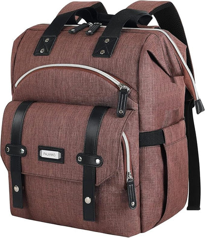 FALANKO Laptop Backpack for Women,Work Doctor Nurse Teacher Travel Backpack for 15.6 Inch Laptop with RFID Anti-theft Water Resistant College Purse Business Computer Bookbag