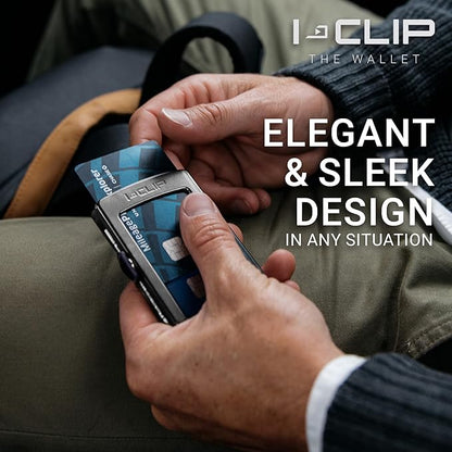 I-CLIP, Premium Men's Leather Wallet, Versatile Changeable Money clip, Secure Card Holder, Compact Men's Wallet Minimalist, Sleek Slim Design, Perfect Money Clip Wallet for Men