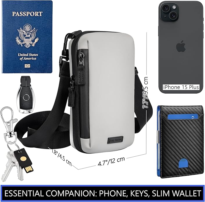 Cell Phone Crossbody Sling Bag EDC – RFID Small Shoulder Bag with Urban Tech Aesthetic