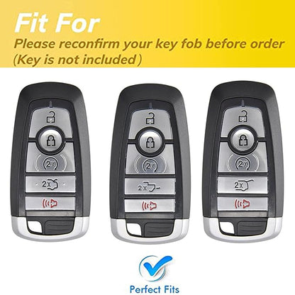 Keyless Entry Remote for Ford Key Fob Cover Protective Shell Fits for Ford Edge Escape Expedition Explorer Fusion Mustang Ranger F-150 F-250 (5-Button-Pink)