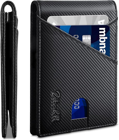 Zitahli Bifold Wallets for Men - Slim RFID Leather Credit Card Holder for 6-11 Cards, Minimalist Thin Wallet with ID Window & Cash Slot,Front Pockt Carteras Para Hombres, Birthday Gifts for Men | Slim, RFID Blocking, Premium, Front Pocket, Gift Box, Le...