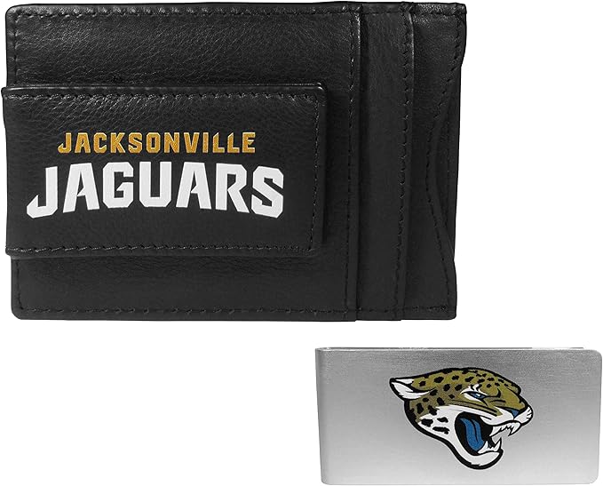 Siskiyou Sports NFL unisex Leather Cash & Cardholder & Money Clip