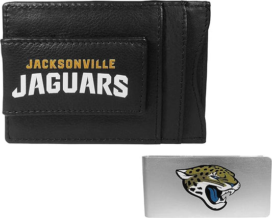 Siskiyou Sports NFL unisex Leather Cash & Cardholder & Money Clip