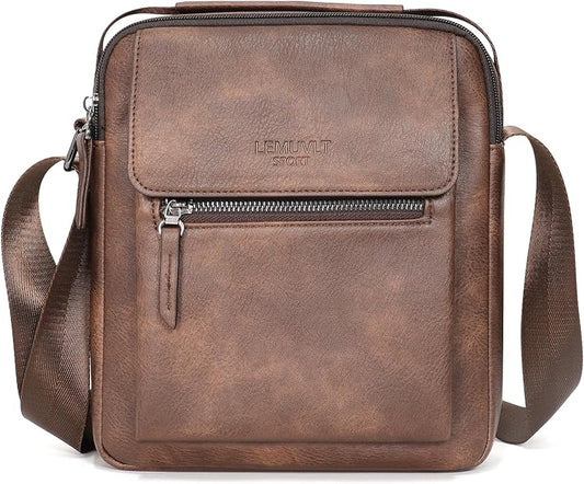 Medium & Small Crossbody bag for men shoulder bag mens purse satchel leather messenger bag gift