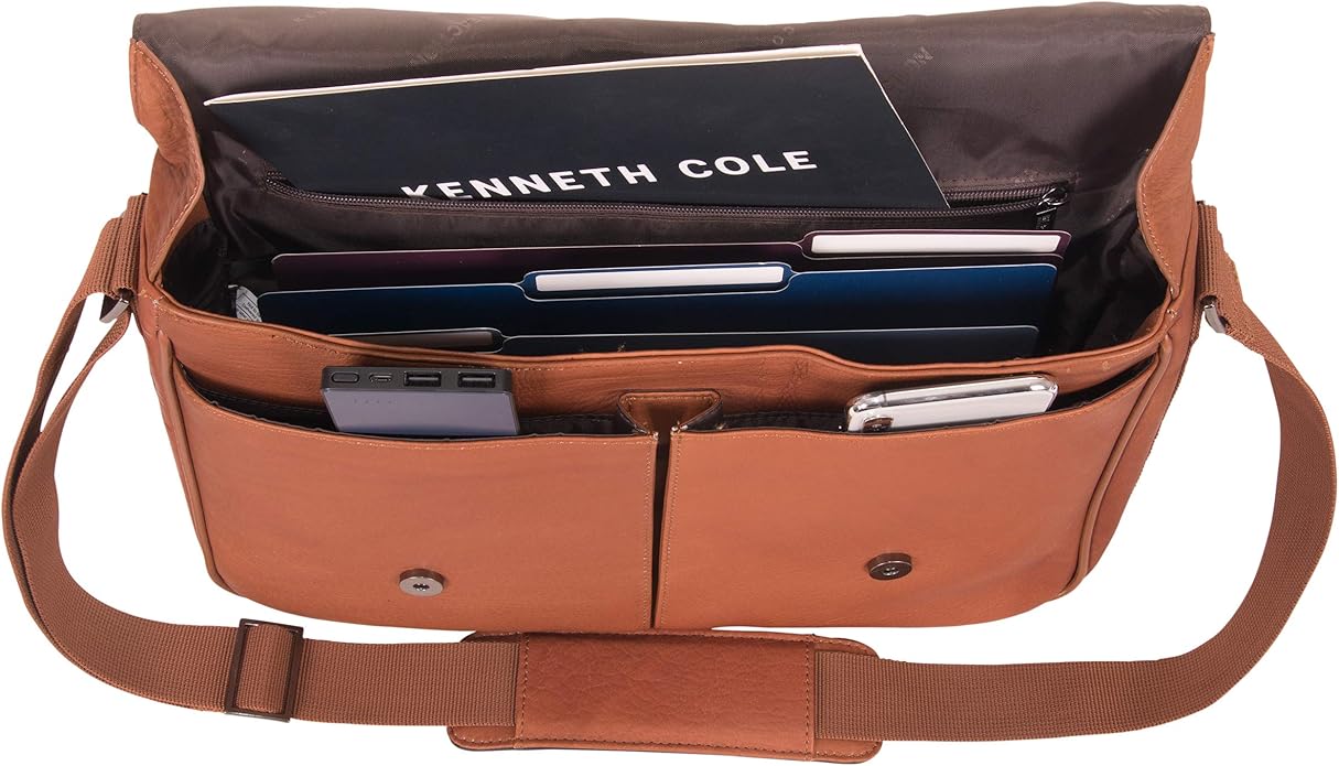 Kenneth Cole REACTION Colombian Leather Slim Single Compartment