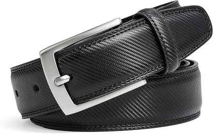 MILORDE Men's Genuine Leather Dress Belt, Handmade, 100% Cow Leather, Fashion & Classic Designs for Work Business and Casual
