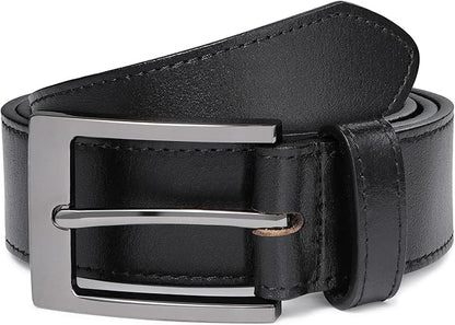 MILORDE Men's Genuine Leather Dress Belt, Handmade, 100% Cow Leather, Fashion & Classic Designs for Work Business and Casual