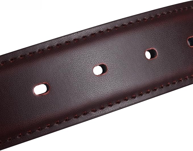 Men's Dress Belt Black Leather Belts for Jeans
