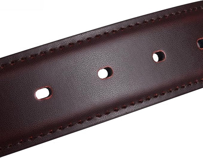 Men's Dress Belt Black Leather Belts for Jeans