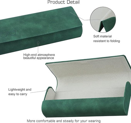 VisionGlobal Hard Shell Eyeglass Case for Eyeglasses and Sunglasses for Men/Women and Kids