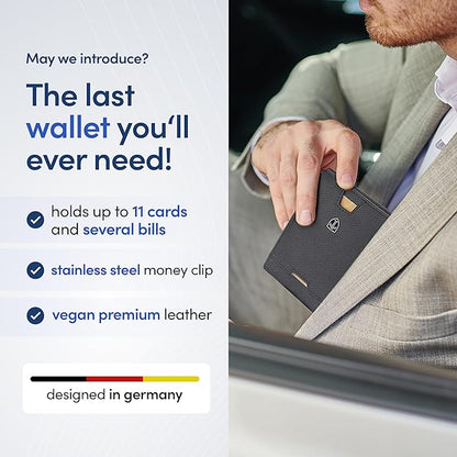 TRAVANDO Mens Wallet with Money Clip AUSTIN RFID Blocking Bifold Credit Card Holder for Men with Gift Box