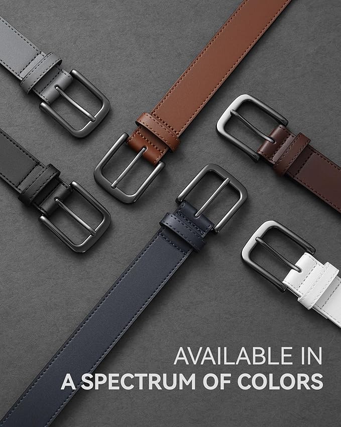CHAOREN Mens Belts Leather - 35mm Genuine Leather Belt for Jeans - Men Gift for Casual Dress