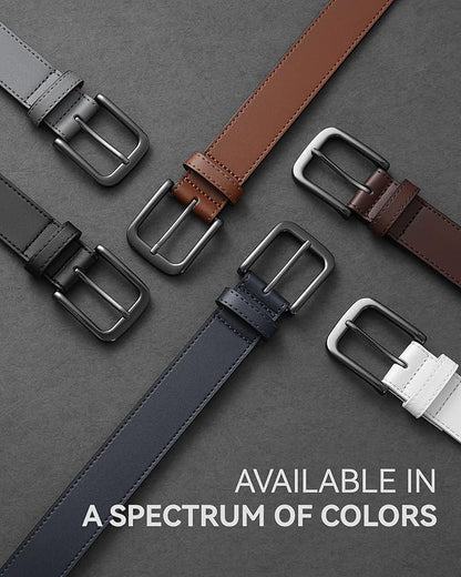 CHAOREN Mens Belts Leather - 35mm Genuine Leather Belt for Jeans - Men Gift for Casual Dress