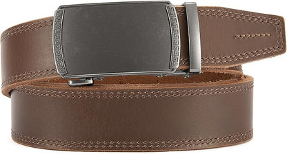 CHAOREN Mens Belt Leather Ratchet Belt - Customizable Fit, Effortless Style (35mm)