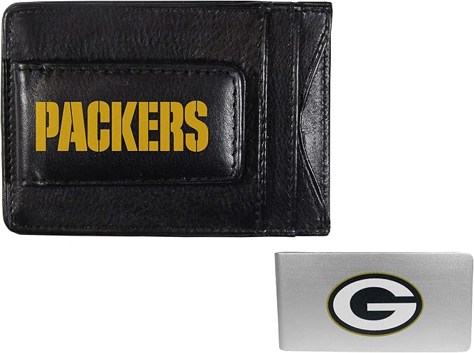 Siskiyou Sports NFL unisex Leather Cash & Cardholder & Money Clip