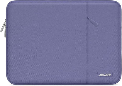 MOSISO Laptop Case 15 inch, 15 inch Laptop Sleeve Compatible with MacBook Air M5 A3448 M4 A3241 M3 A3114 M2 A2941 2026-2023, Dell XPS, Polyester Vertical Computer Sleeve Bag with Pocket, Lavender Gray