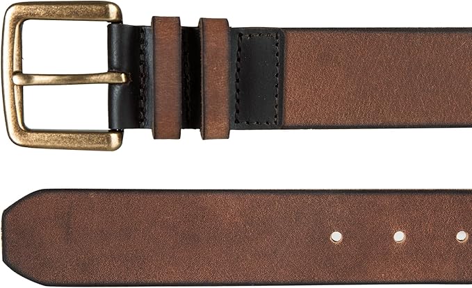 Lucky Brand Men's Jeans Leather Belt| Classic| Casual| Dress| Everyday| American Heritage| Genuine Leather| Metal Buckle