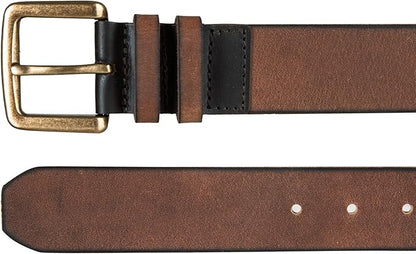 Lucky Brand Men's Jeans Leather Belt| Classic| Casual| Dress| Everyday| American Heritage| Genuine Leather| Metal Buckle