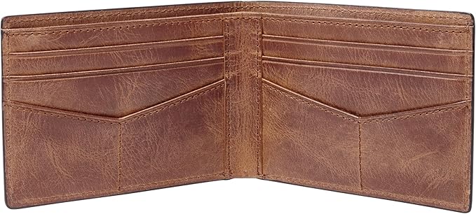 Fossil Men's Leather Slim Minimalist Bifold Front Pocket Wallet for Men