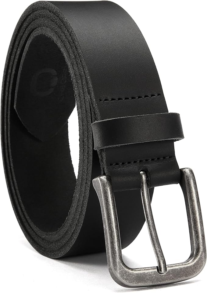 CHAOREN Mens Belts Leather - 35mm Genuine Leather Belt for Jeans - Men Gift for Casual Dress