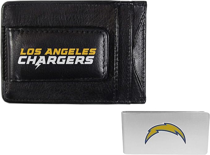 Siskiyou Sports NFL unisex Leather Cash & Cardholder & Money Clip