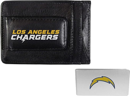Siskiyou Sports NFL unisex Leather Cash & Cardholder & Money Clip