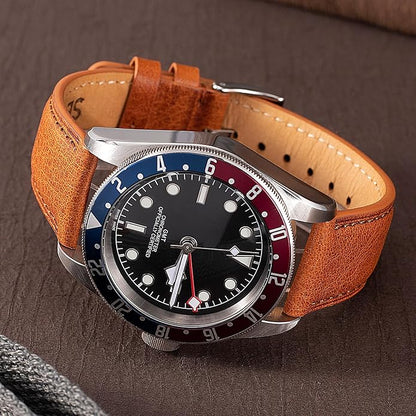 SEURE Quick Release Watch Band,Top Genuine Leather Watch Straps 19mm 20mm 21mm 22mm 24mm for Men and Women