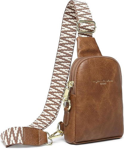 INICAT Small Sling Bag for Women Everyday & Travel Crossbody Bags Lightweight Cross Body Purses Vegan Leather