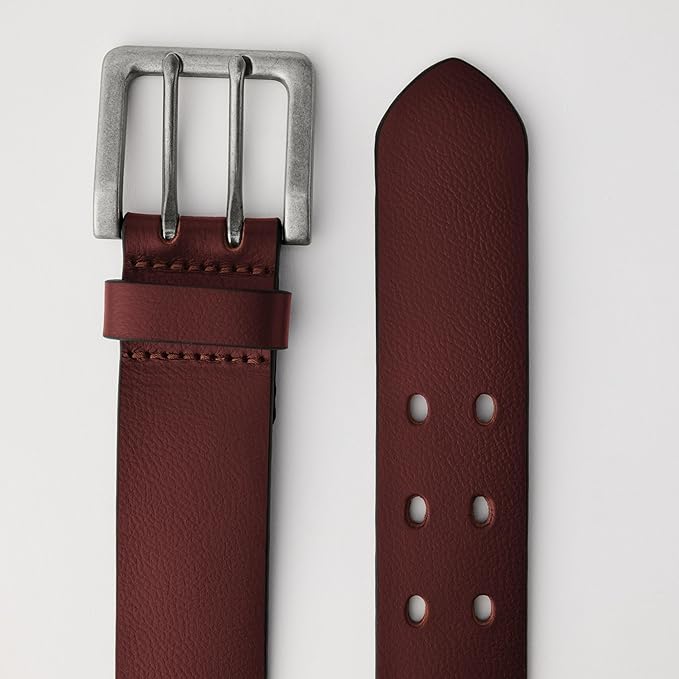 Amazon Essentials AE - Accessories Men's Double Prong Leather Belt