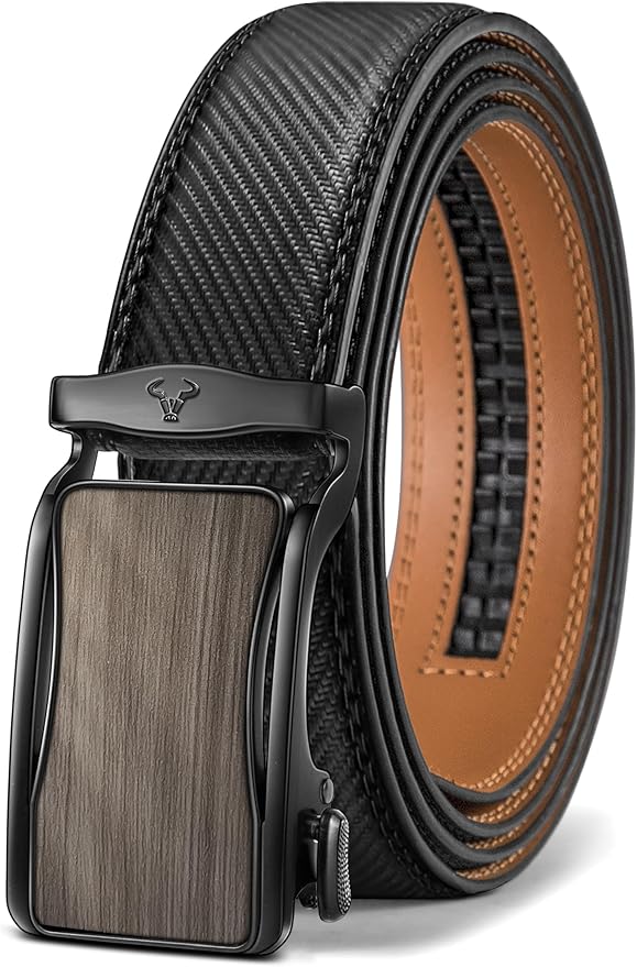 BULLIANT Men's Ratchet Belt Nontrimmable-Click Belt Adjustable for Men Gift Lightweight 1 3/8"