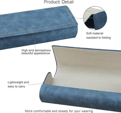 VisionGlobal Hard Shell Eyeglass Case for Eyeglasses and Sunglasses for Men/Women and Kids