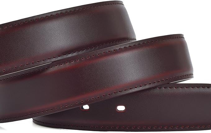 Men's Dress Belt Black Leather Belts for Jeans