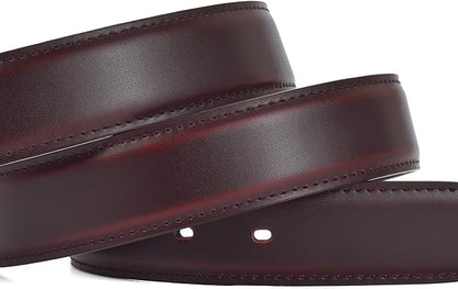 Men's Dress Belt Black Leather Belts for Jeans