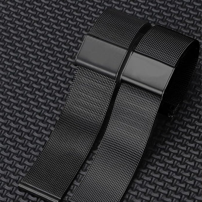 TStrap Mesh Watch Band Metal - Black Quick Release Watch Bands for Men Women - Stainless Steel Smart Watches Strap Bracelet Replacement - 10mm 12mm 14mm 16mm 18mm 20mm 22mm