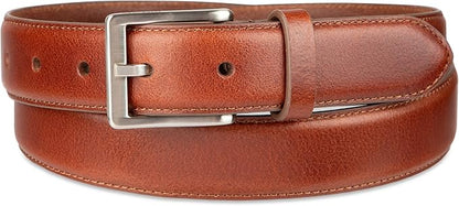 Tommy Hilfiger Men’s Semi‑Dress Leather Belt, Versatile Everyday Style (Regular & Big and Tall Sizes)