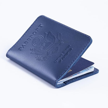 INCARNE US Leather Passport Holder for Travel - Passport Case - Passport Wallet for Men - Passport Cover for Women Sleeve Protector - Travel Essentials Vacation Luggage Travel Gifts - Classic Brown